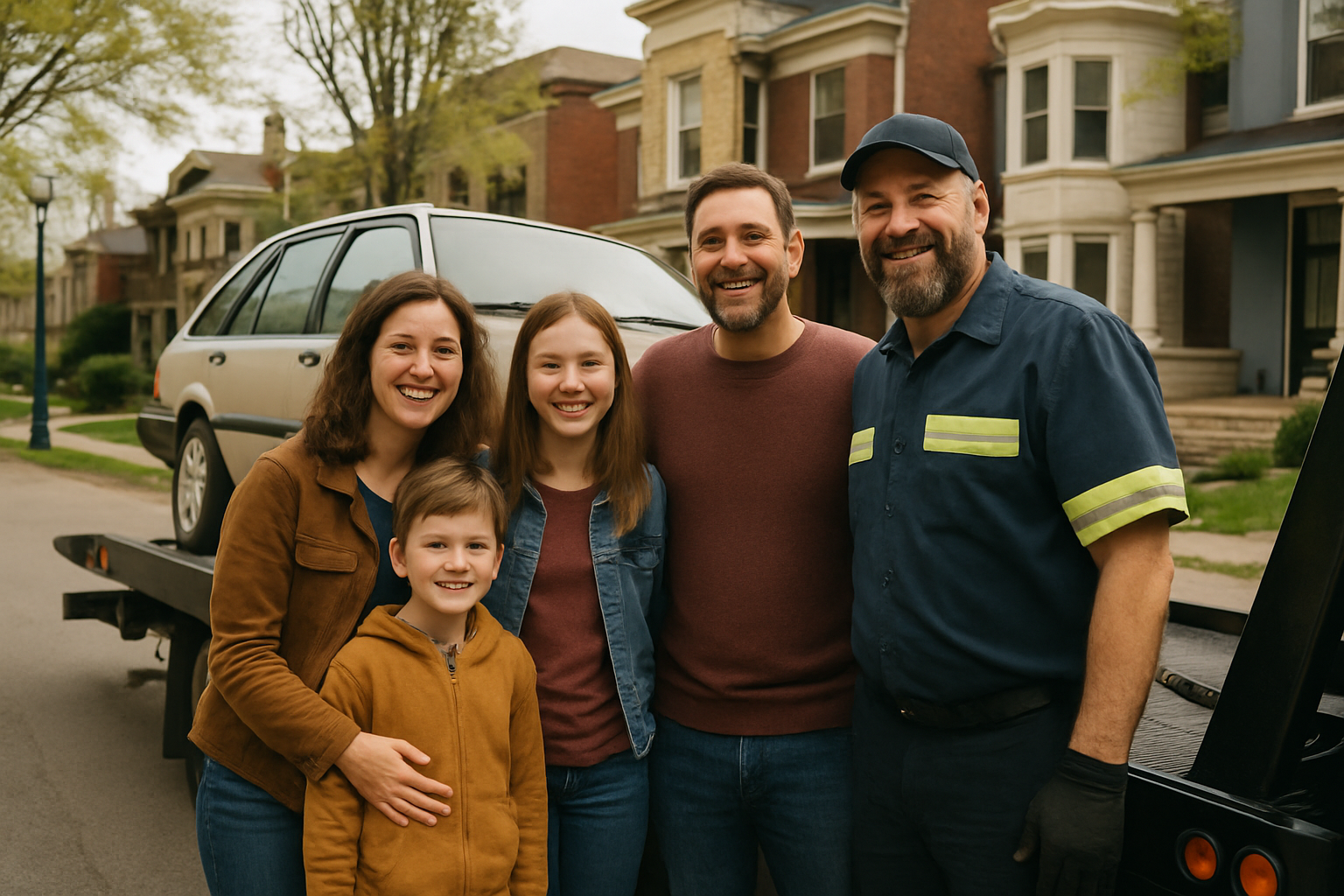 Vehicle donation moment in Louisville